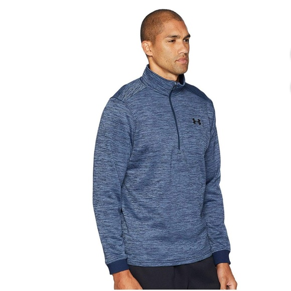 Under Armour Coldgear Quarter Zip Royal Blue Sweatshirt - Picture 1 of 14